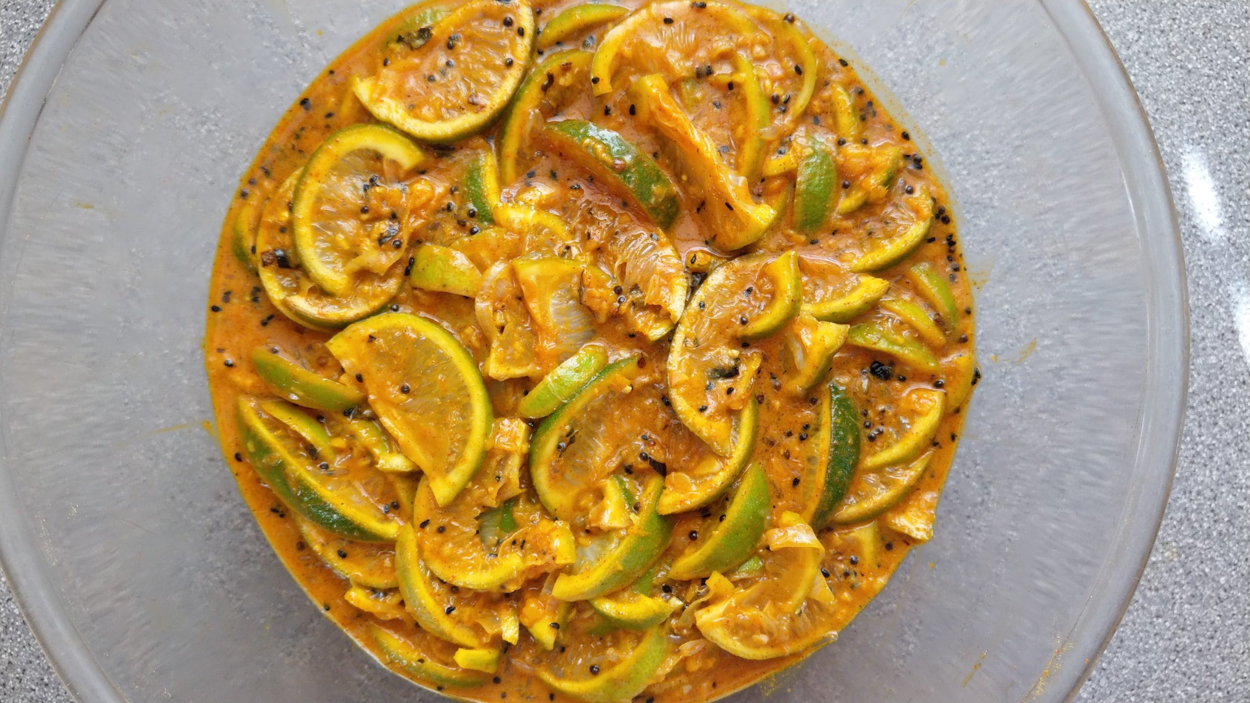 Lime pickle in process